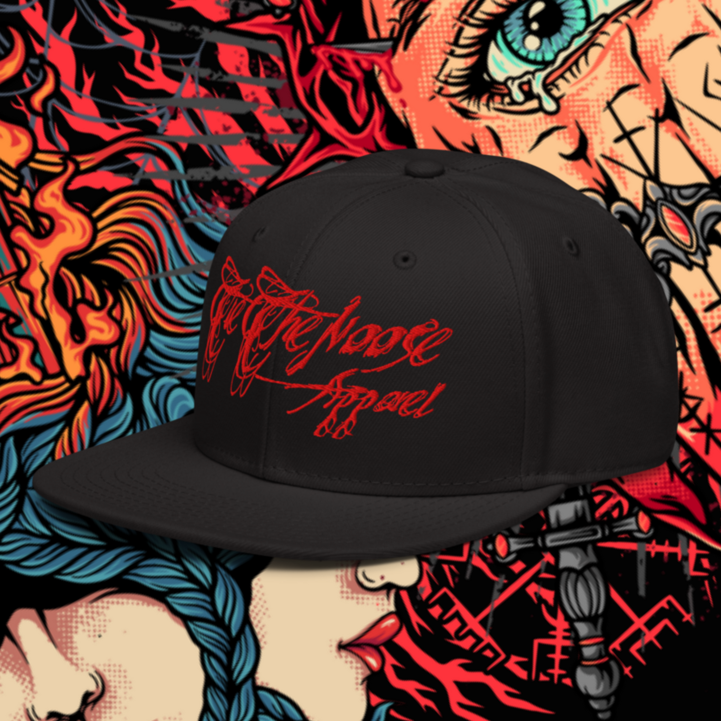 Signature Logo "Corpse Rot Red" Snapback